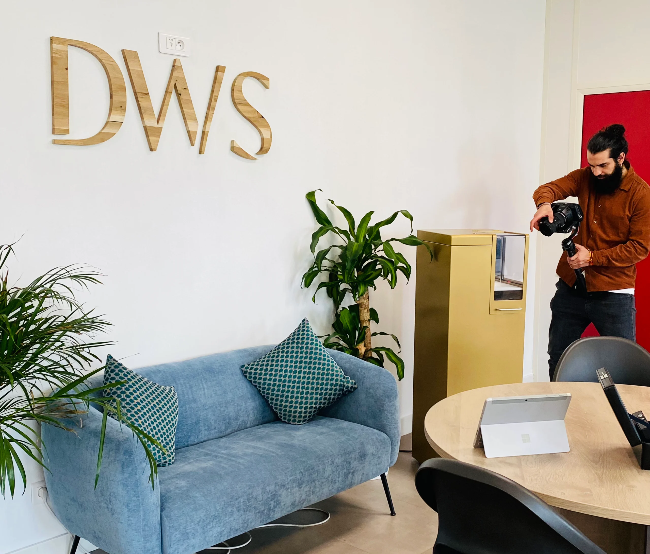 Tournage chez DWS au LAB'O d'Orléans